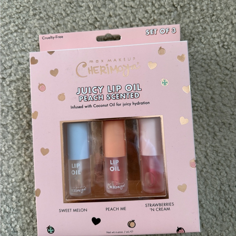 Juicy Lip Oil Set - Sweet Melon, Peach Me, Strawberries 'N Cream